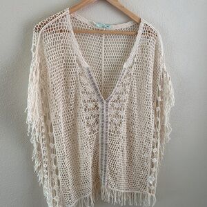 Maurice’s crochet top/swim cover up | size medium